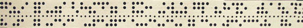 diagram of punched paper tape from Bletchley Park Website